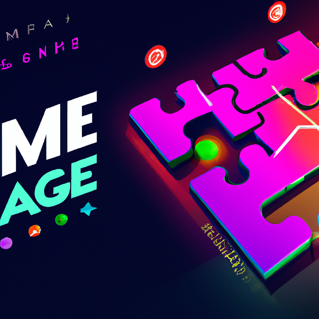 screenshot mosaic of a neon puzzle micro-game